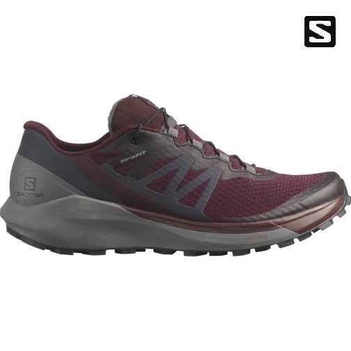Salomon Sense Ride 4 Women's Trail Running Shoes Burgundy / Dark Grey | CA 6D14